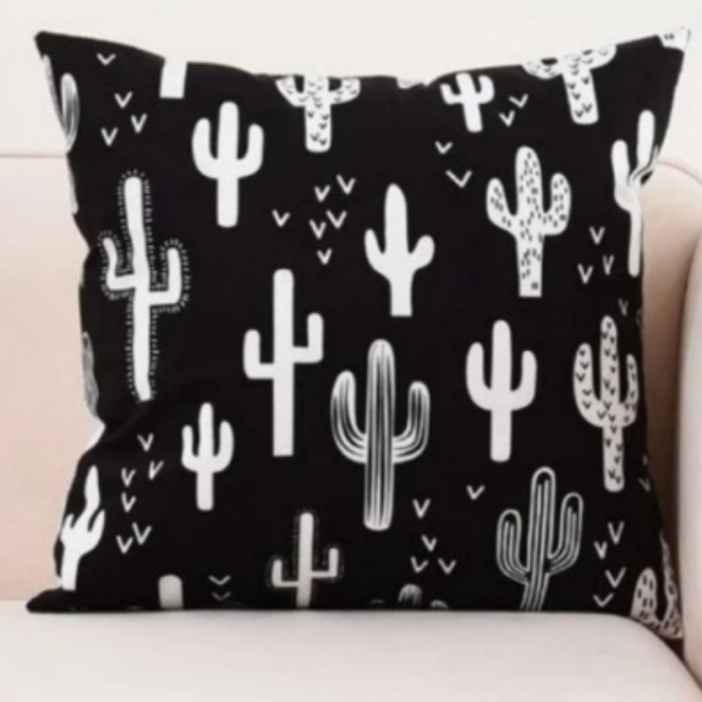 Set of 3 cactus throw pillow covers